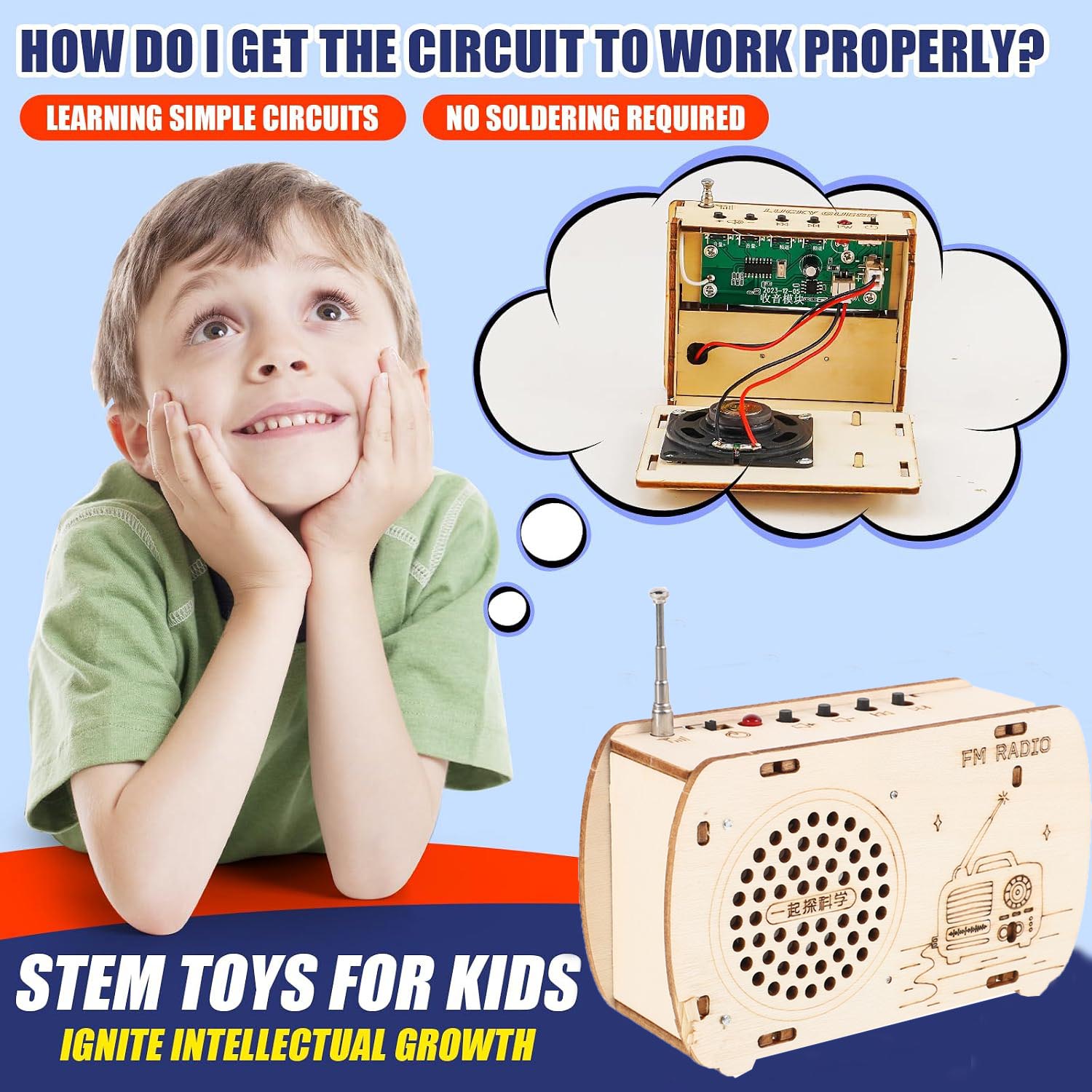 Electronics And Gadgets With Y - FM Radio Kit for Kids, STEM
