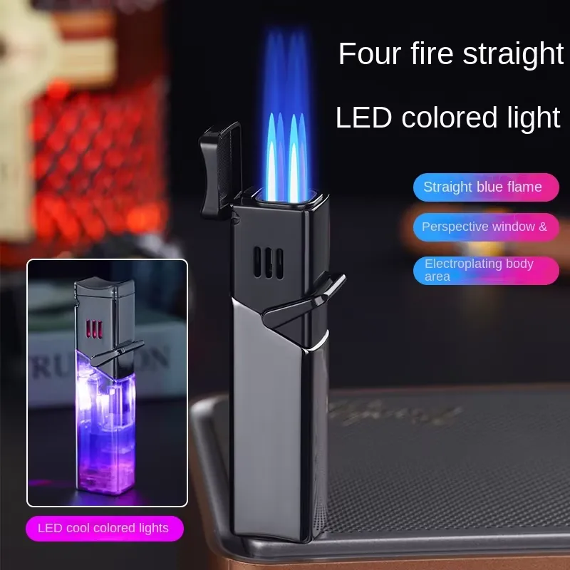 Electronics Gadgets And Accessories - Metal Windproof Cigar Lighter Jet Flame