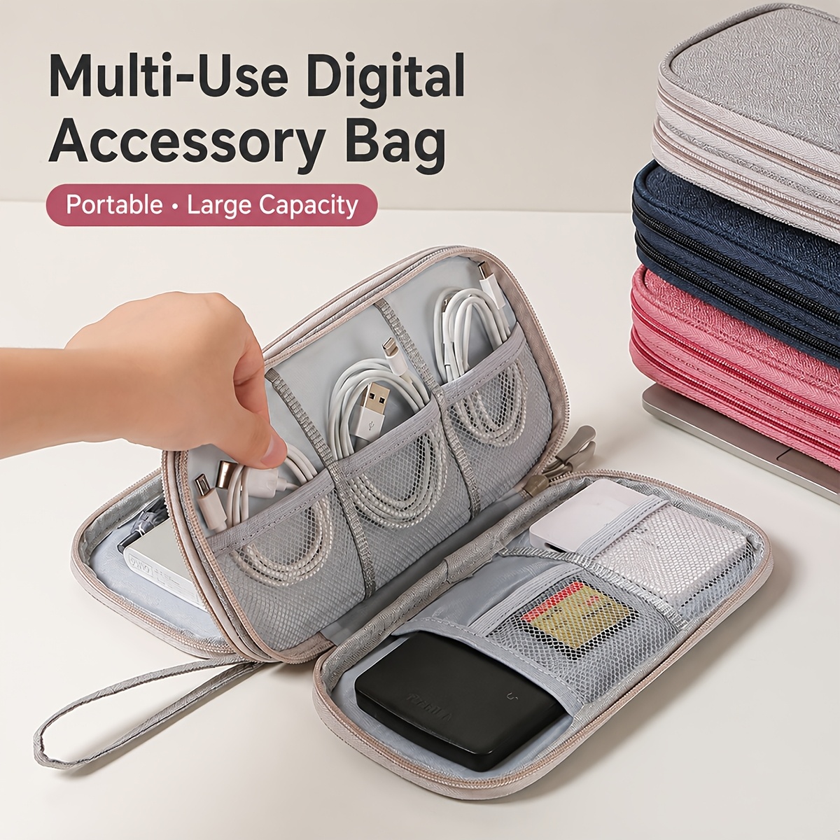 Electronics Gadgets And Accessories - Travel Storage Bag, Multi-Pocket Organizer, Suitable