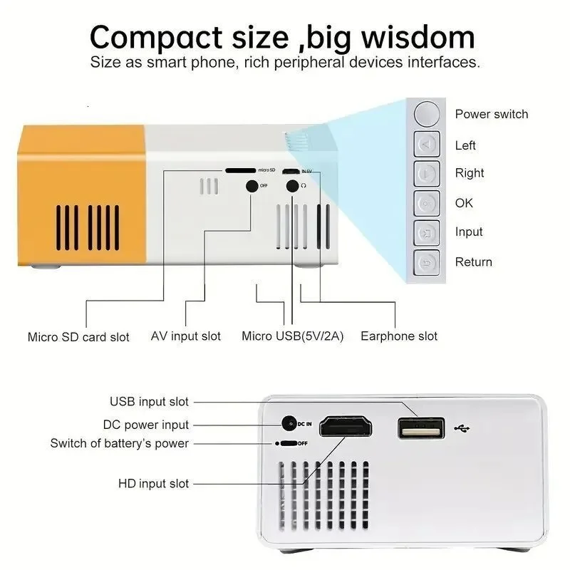 110V-220V Portable TV Projecto - Mini Projector Portable review and price