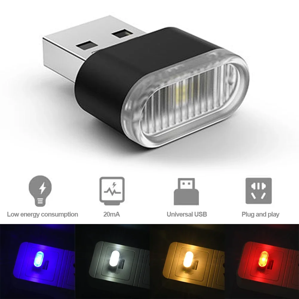 USB Auto Colorful Light Car Ac - Electronics Gadgets And Accessories review and price