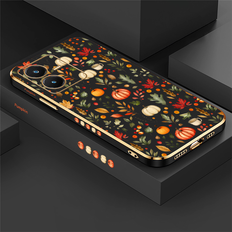 Autumn Leaf Pumpkin Case For V - Vivo V40 review and price