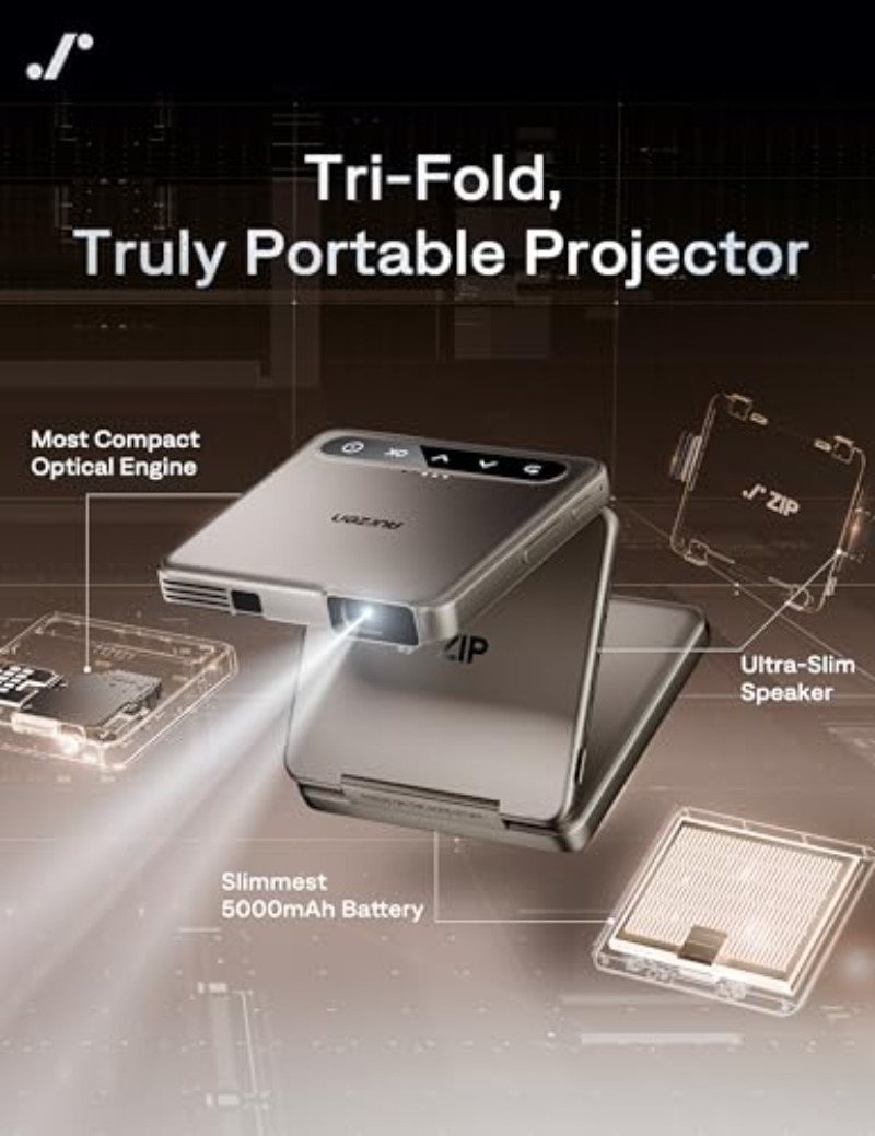 Yinzam ZIP Gold Tri-Fold Porta - Mini Projector Portable review and price